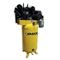 Stationary Air Compressors | EMAX EI10V080V1 10 HP 80 Gallon 2-Stage 1-Phase Industrial V4 Pressure Lubricated Solid Cast Iron Pump 38 CFM @ 100 PSI image number 0