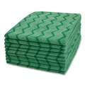 Cleaning & Janitorial Supplies | Rubbermaid Commercial FGQ62000GR00 16 in. x 16 in. Microfiber Reusable Cleaning Cloths - Green (12/Carton) image number 0