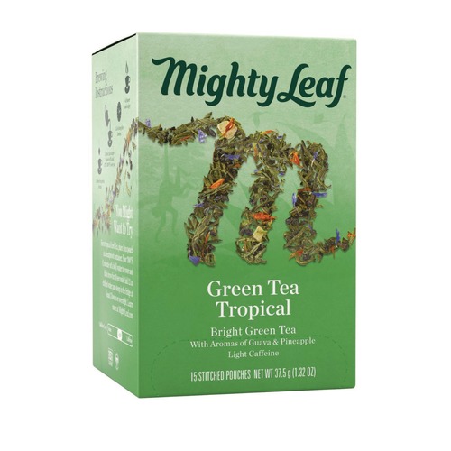 Office Jansan | Mighty Leaf Tea 510138 Whole Leaf Tea Pouches - Green Tea Tropical (15/Box) image number 0