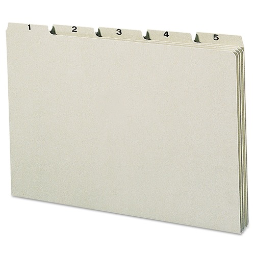 Office Jansan | Smead 52369 Recycled Daily 8.5 in. x 14 in. 1/5-Cut Top Tab File 1 to 31 Guide Set - Green (31/Set) image number 0