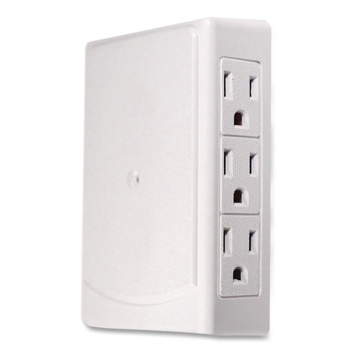 Office Electronics & Batteries | GoGreen Power GG-16000TSM 6-Outlet Side Mount Wall Tap - White image number 0