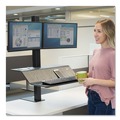  | Fellowes Mfg Co. 8082001 Lotus VE Dual 29 in. x 28.5 in. x 42.5 in. Sit-Stand Workstation - Black image number 3