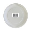  | AJM Packaging Corporation CP6OAWH 6 in. Coated Paper Plates - White (100/Pack, 12 Packs/Carton) image number 3