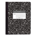 Notebooks & Pads | Roaring Spring 77260 9.75 in. x 7.5 in. Sheets Hardcover Marble Composition Book - Black Marble Cover (48/Carton) image number 1