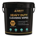 Cleaning Cloths | Gritt Commercial GRI6300 Heavy-Duty Cleaning Wipes, 10 x 12, Citrus, White, 300/Bucket image number 0