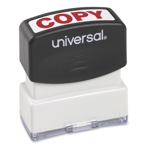  | Universal UNV10048 COPY Pre-Inked One-Color, Message Stamp - Red image number 0