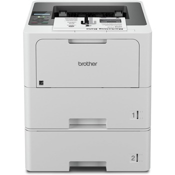 Brother Business Monochrome Laser Printer with Dual Paper Trays