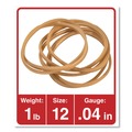 Office Jansan | Universal UNV00112 0.04 in. Gauge Size 12 Rubber Bands - Beige (2500/Pack) image number 2