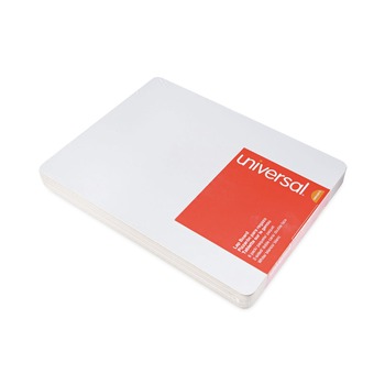 Universal 11.75 in. x 8.75 in. Unruled Lap/Learning Dry-Erase Board - White Surface (6/Pack)
