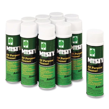Misty 19 oz. Aerosol Spray Green All-Purpose Cleaner- Citrus Scent (12/Carton)