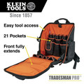 Cases and Bags | Klein Tools 55482 Tradesman Pro Tool Station 17.25 in. Tool Bag Backpack image number 1