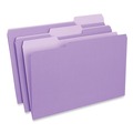 Office Jansan | Universal UNV15305 11-pt Stock Interior File Folders with 1/3-Cut Assorted Tabs - Legal, Violet (100/Box) image number 1