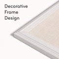Office & Office Supplies | U Brands 2074U00-01 30 in. x 20 in. Linen Bulletin Board with Decor Frame - Tan Surface, White Wood Frame image number 3