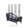 Office Filing Cabinets & Shelves | Champion Sports FBSPR4 24 in. x 59 in. x 68 in. 176 lb Capacity Mobile Four-Stack Shoulder Pad Rack - Black image number 5