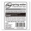 Cleaning & Janitorial Supplies | Dial Professional 4031 1 Liter Body Wash Refill - Spring Water Scent (8/Carton) image number 3