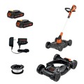String Trimmers | Black & Decker MTC220 20V MAX Lithium-Ion 3-in-1 Cordless Trimmer/Edger and Mower Kit with 2 Batteries (2 Ah) image number 0