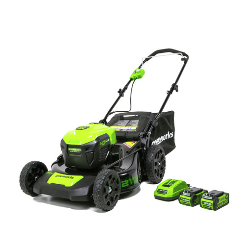  | Greenworks 2508502 Greenworks MO40L2512 40V 21 in. Brushless Dual Mower image number 0