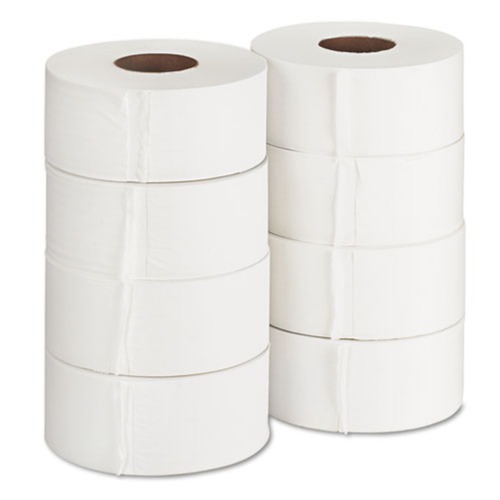 Cleaning & Janitorial Supplies | Georgia Pacific Professional 13728 1000 ft. 2 Ply Jumbo Jr. Bath Tissue Rolls - White (8/Carton) image number 0