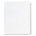 Office Jansan | Avery 01703 11 x 8.5 Allstate Style Preprinted Legal Exhibit Side 51 to 75 Tab Index Dividers - White (25-Pieces/Set) image number 0