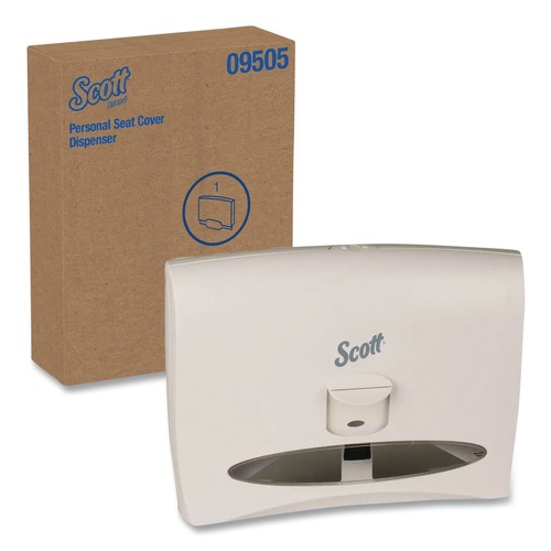 Paper & Dispensers | Scott 09505 17.5 in. x 2.25 in. x 13.25 in. Personal Seat Cover Dispenser - White image number 0