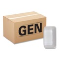 Food Service | GEN 20KWH 12 in. x 8.7 in. x 2.45 in. No. 20K Foam Meat Trays - White (125/Carton) image number 0