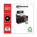 Ink & Toner | Innovera IVRPGI5BK 500 Page-Yield Remanufactured Replacement for Canon PGI-5BK Ink Cartridge - Black image number 1