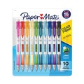 Office Jansan | Paper Mate 2164121 #2 0.7 mm HB Clear Point Mechanical Pencil Black Lead - Assorted Barrel Colors (10/Pack) image number 0