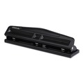 Office Jansan | Universal UNV74323 Deluxe 12-Sheet Two and Three 9-3/2 in. Hole Adjustable Punch - Black image number 2
