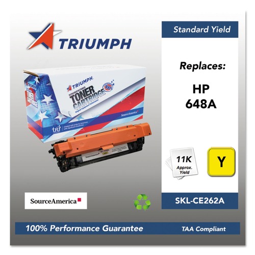 Ink & Toner | Triumph SKL-CE262A 751000NSH1116 CE262A (648A) 11,000 Page-Yield Remanufactured Toner - Yellow image number 0
