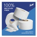 Cleaning & Janitorial Supplies | Scott 67805 2-Ply 3.55 in. x 1000 ft. Septic Safe Essential 100% Recycled Fiber JRT Bathroom Tissue for Business - White (12/Carton) image number 6