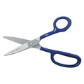 Scissors | Klein Tools G718LRCB 9 in. Curved Blunt HD Carpet Shear with Ring image number 1