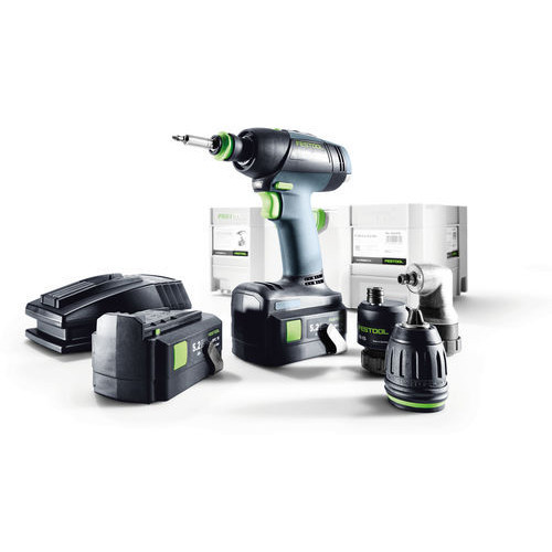 Drill Drivers | Festool T18 18V 5.2 Ah Lithium-Ion Drill Driver and Attachments Kit image number 0