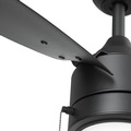 Ceiling Fans | Honeywell 51862-45 56 in. Pull Chain Contemporary Wet Rated Outdoor LED Ceiling Fan with Light - Matte Black image number 5