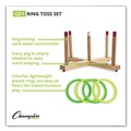 Office Jansan | Champion Sports QS1 Plastic/Wood Ring Toss Set - Assorted Colors (9-Piece/Set) image number 5