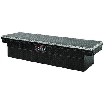 CROSSOVERS TRUCK BOXES | JOBOX PAC1580002 Aluminum Single Lid Full-size Crossover Truck Box (Black)