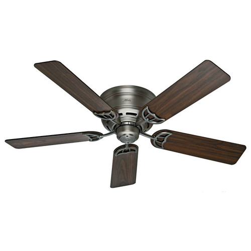 Ceiling Fans | Hunter 53071 52 in. Low Profile III Antique Pewter Ceiling Fan (Open Box) image number 0