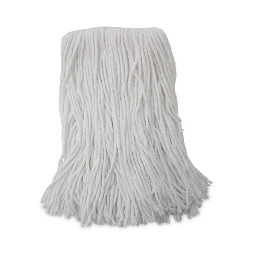 Office Jansan | Boardwalk BWK2016R #16 Cut-End Standard Head Rayon Fiber Mop Head - White (12/Carton) image number 0