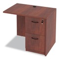  | Alera ALEVA353624MC 35 in. x 23.63 in. x 29.5 in. Valencia Series Reversible Return/Bridge Shell - Medium Cherry image number 9
