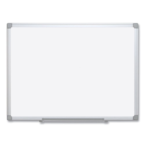 | MasterVision MA2100790 96 in. x 48 in. Earth Silver Easy Clean Dry Erase Boards - White Surface, Silver Aluminum Frame image number 0