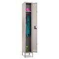  | Safco 5522GR 12 in. x 18 in. x 78 in. Single-Tier Locker - Two-Tone Gray image number 0