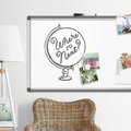 Cleaning & Janitorial Supplies | U Brands 2808U00-01 PINIT 72 in. x 48 in. Magnetic Dry Erase Board - White Surface/Satin Aluminum Frame image number 1