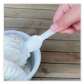Cutlery | Boardwalk BWKTASTERSPOON Mediumweight Polypropylene Tasting Spoon Cutlery - White (3000/Carton) image number 4