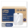 Labor Day Sale! Save $30 off $199! | Tork 290095 Advanced Matic 7.7 in. x 900 ft. Hand Towel Roll - White (6 Rolls/Carton) image number 1