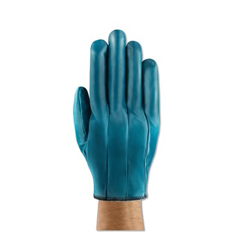 AnsellPro 208001 Size 7-1/2 Hynit Nitrile Gloves - Blue (1-Dozen)