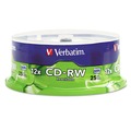 Office Electronics & Batteries | Verbatim 95155 700 MB/80 min 12x CD-RW Rewritable Disc - Silver (25/Pack) image number 1