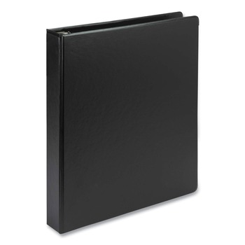 Samsill 11 in. x 8.5 in. 1 in. Capacity 3 Rings Biobased Round Ring Binder - Black