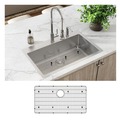 Kitchen Sinks | Elkay ECTSRS33229TBGFR2 (1-Kit) Crosstown 33 in. x 22 in. x 9 in. 18-Gauge Stainless Steel FR2-Hole Single Bowl Dual Mount Sink Kit image number 2