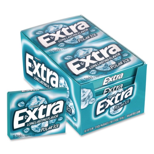 Snacks | Green Rabbit 022000159533 Extra Polar Ice Sugar-Free Gum - Polar Ice (10/Carton) image number 0