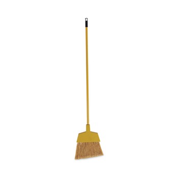 Boardwalk 55 in. Handle Corn Fiber Angled-Head Lobby Brooms - Yellow (12/Carton)