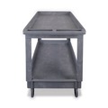 Utility Carts | Boardwalk UC4018BWK23 Two-Shelf 24 in. x 40 in. x 35-1/2 in. Plastic Resin Utility Cart - Gray image number 1